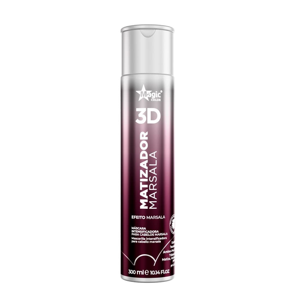 Matizador 3D Magic Color Marsala - Efeito Marsala - 300ml