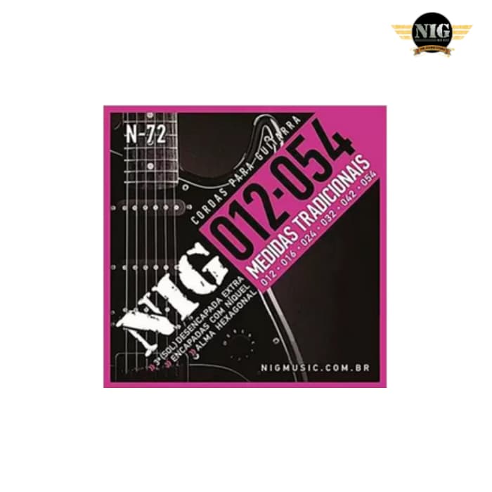 Encordoamento Guitarra   Nig N72  Guitarra - .012-54.