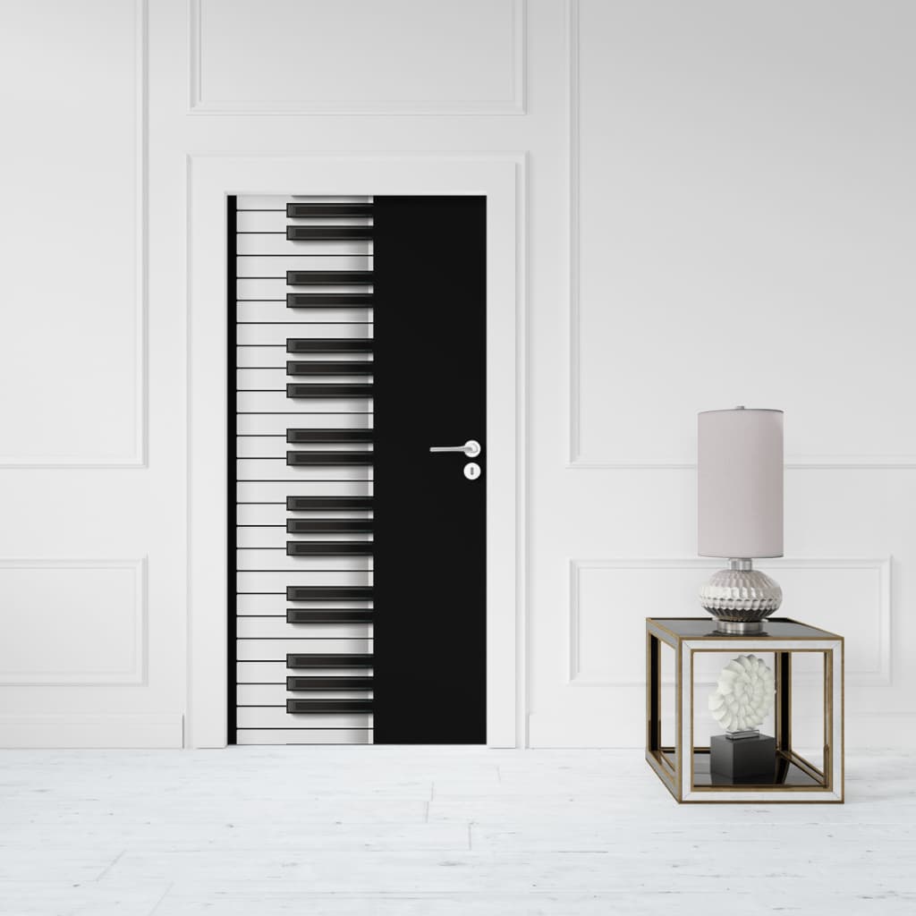 Adesivo Para Portas De Madeira Ou Vidro - PIANO 01632