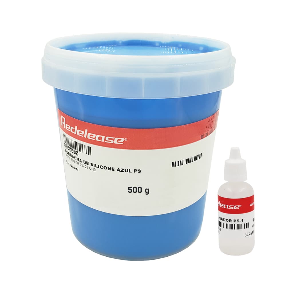 Borracha De Silicone Azul Redelease Alta Flexibilidade para Moldes Com Catalisador (515 g)