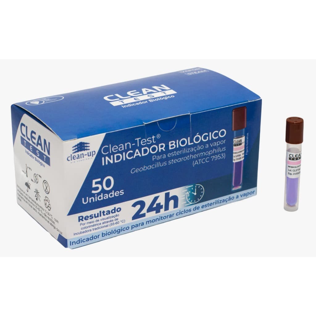 INDICADOR TESTE BIOLÓGICO CLEAN TEST C/ 50