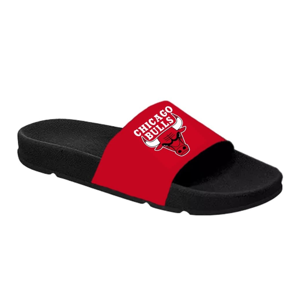 Chinelo Slide Estampado Chicado Bulls Basquete Sola Nuvem Conforto