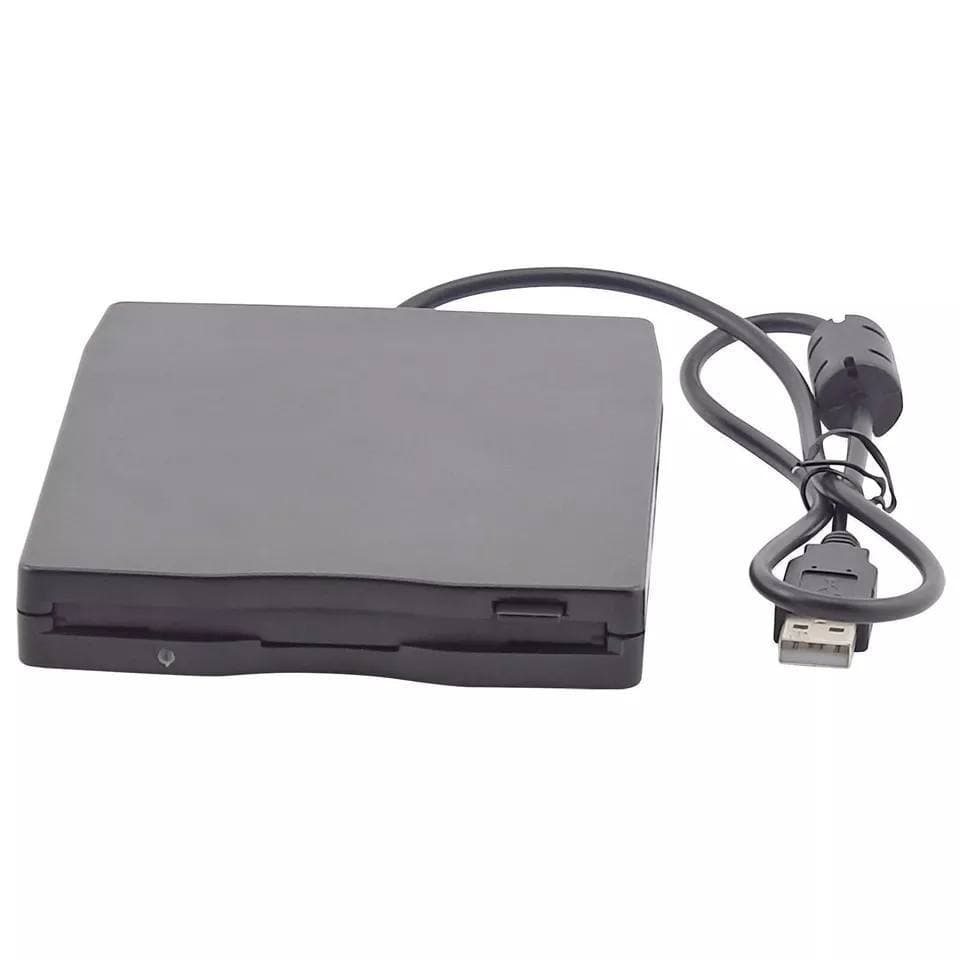 Unidade externa USB disquete de 3,5 polegadas (disco de 1,44 MB) p/ Windows (USB e USB-C) preto
