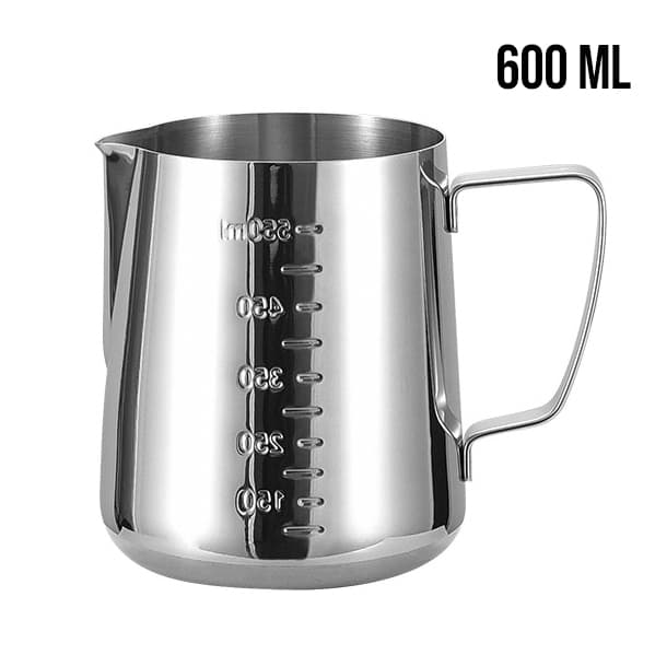 Jarra Leiteira Aço Inox Leiteira Pitcher Barista Cremeira Latte Art para Café 600 ml