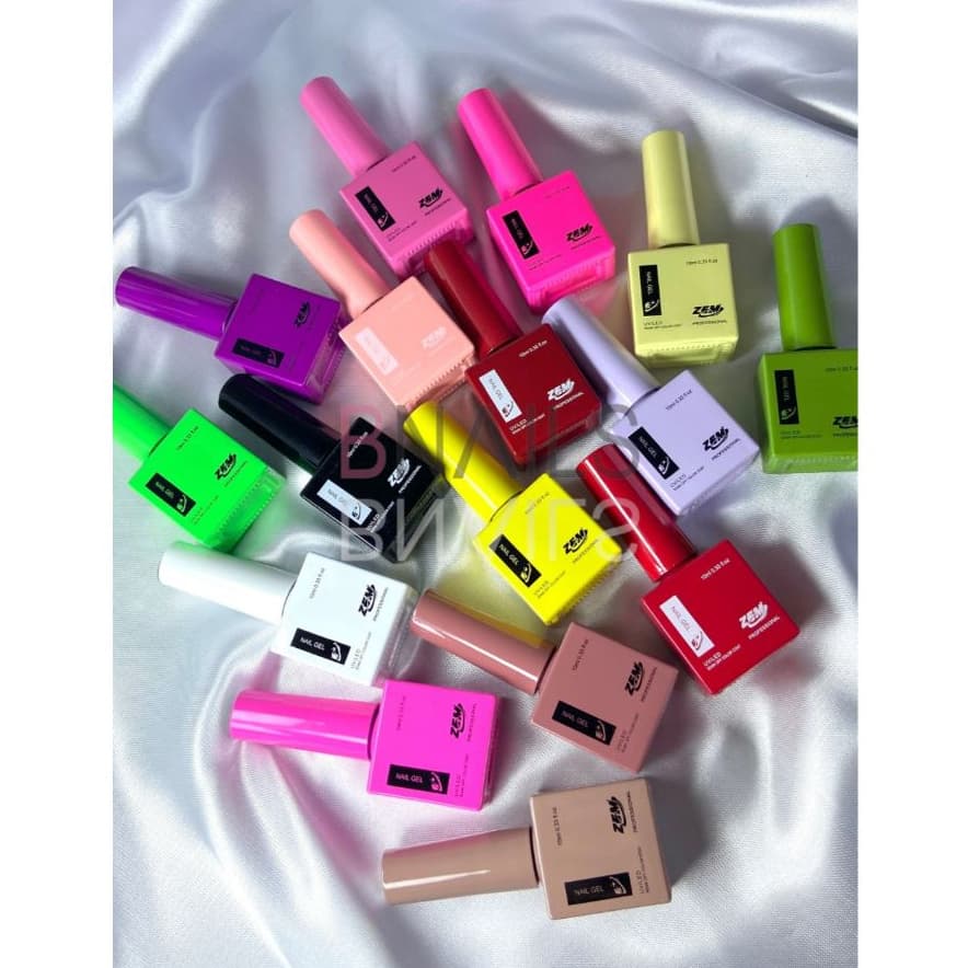 Esmalte Gel Led Uv Zem Nail Gel Soak Off Color Coat 10ml Uv/Led com ANVISA