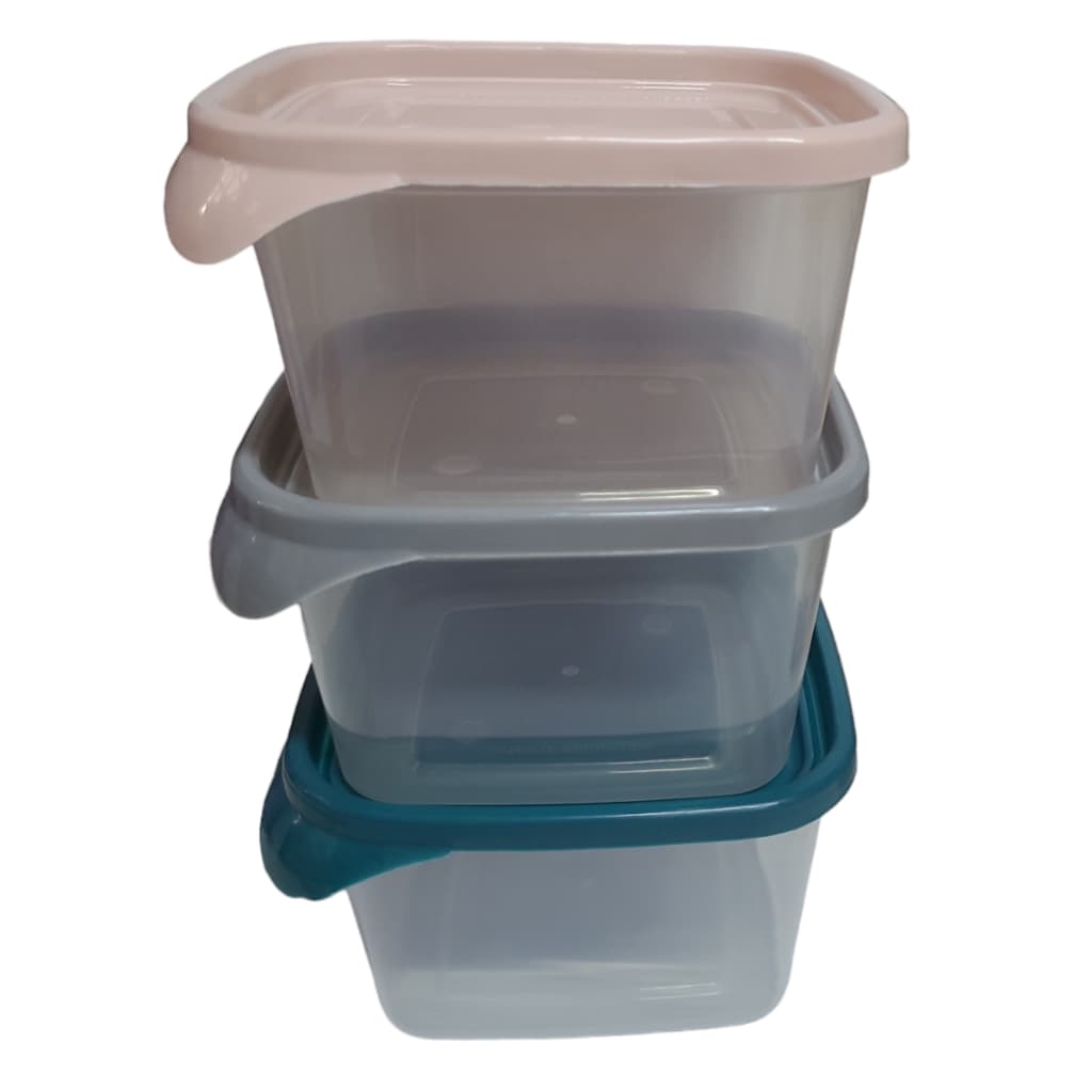 pote de plastico com tampa transpatente 900ml marca xplast 3 unidades