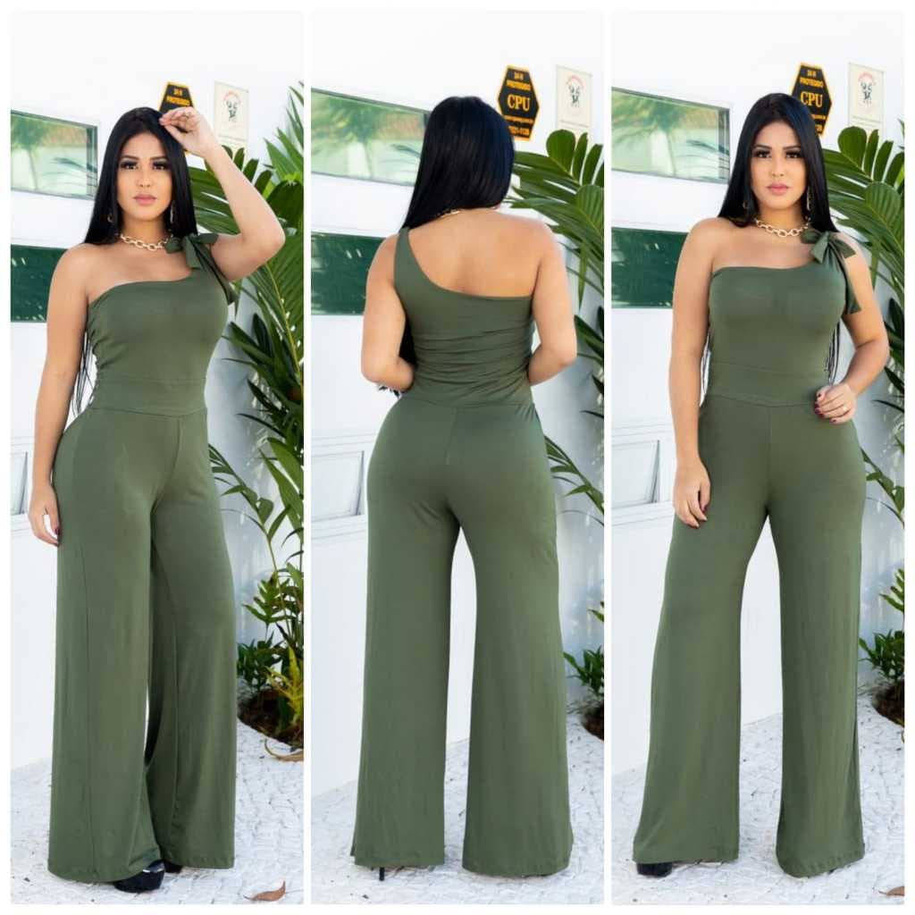 Macacao Viscolycra Mula Manca Com Bojo/ Macacao Moda Feminina.