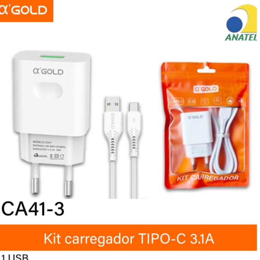 Carregador  para Android, Iphone, Tipo C, V8, Lighting Carga rápida