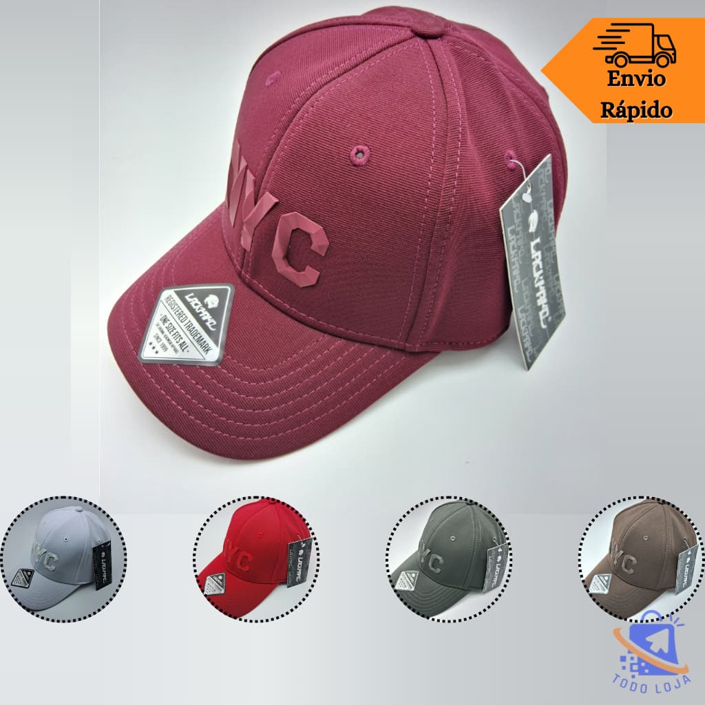 Boné Aba Curva Lackpard Original NYC Regulagem Velcro Unissex JF-S129