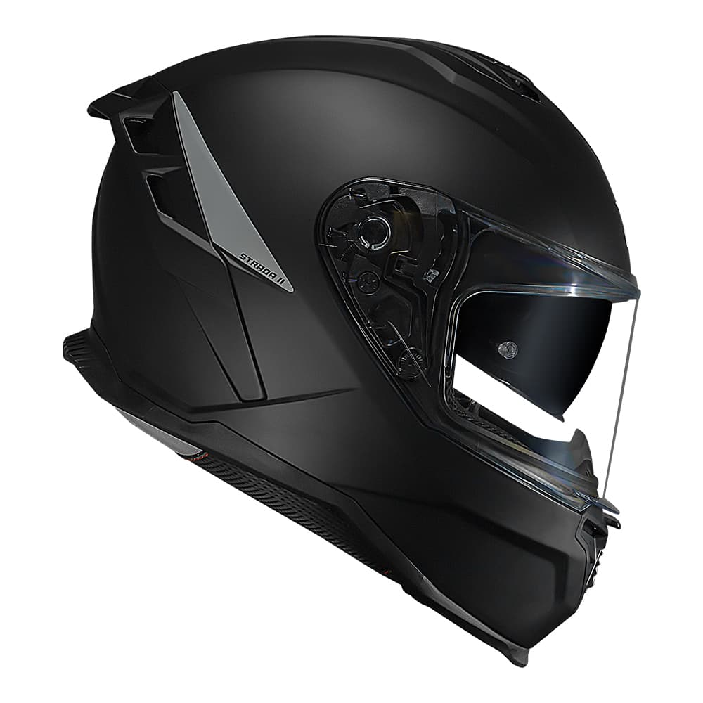 Capacete Norisk Strada II Matte Black C/ Óculos Interno - Preto Fosco