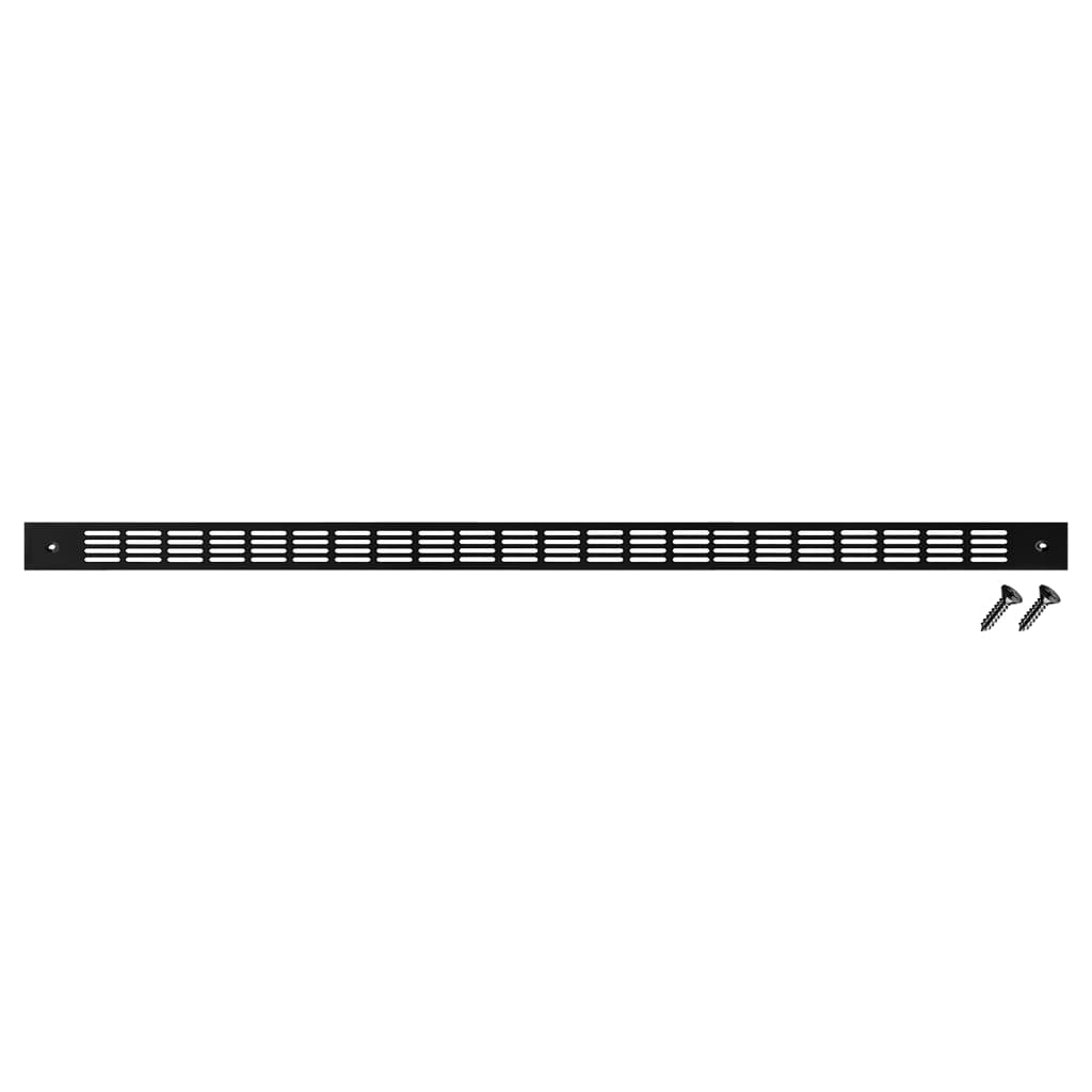 Grade Grelha de Ventilação para Forno de Embutir e Micro-ondas Preta 60cm