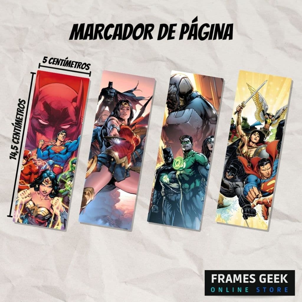 Marcador de página DC Comics plastificado