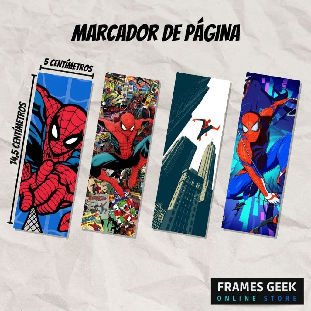 Marcador de página Spider-Man plastificado