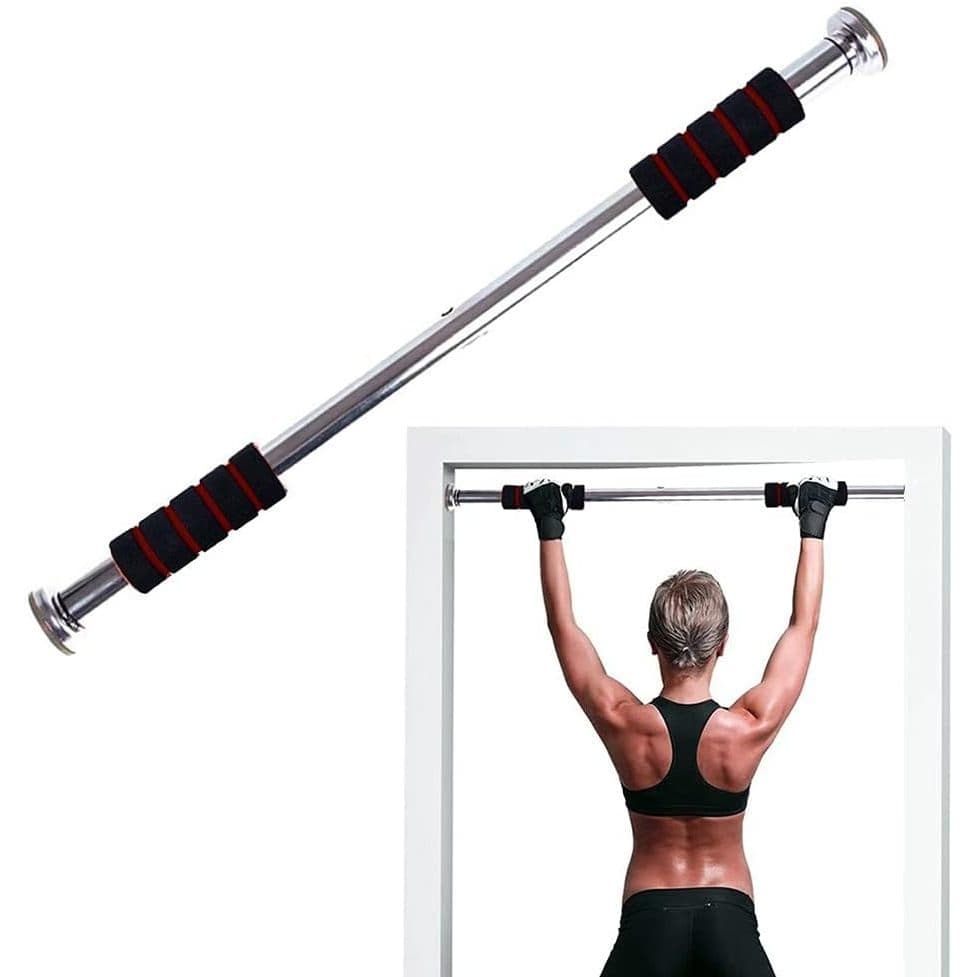 Barra Ajustável Até 100cm Exercícios Porta Calistenia Fitness Crossfit Força