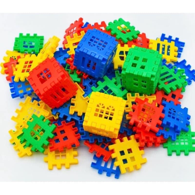 BLOCOS DE MONTAR CUBO CASTELO CONSTRUÇÃO 120 PEÇAS DIDATICO PARA CRIANÇAS APREDENDO COLORIDO