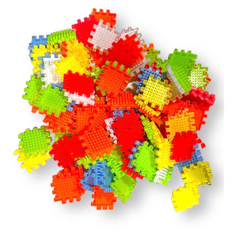Blocos de montar 120 unidades coloridos + Cubos Quadrados - SUPER COLORIDO FÁCIL DE MONTAR VÁRIAS PEÇAS SORTIDA
