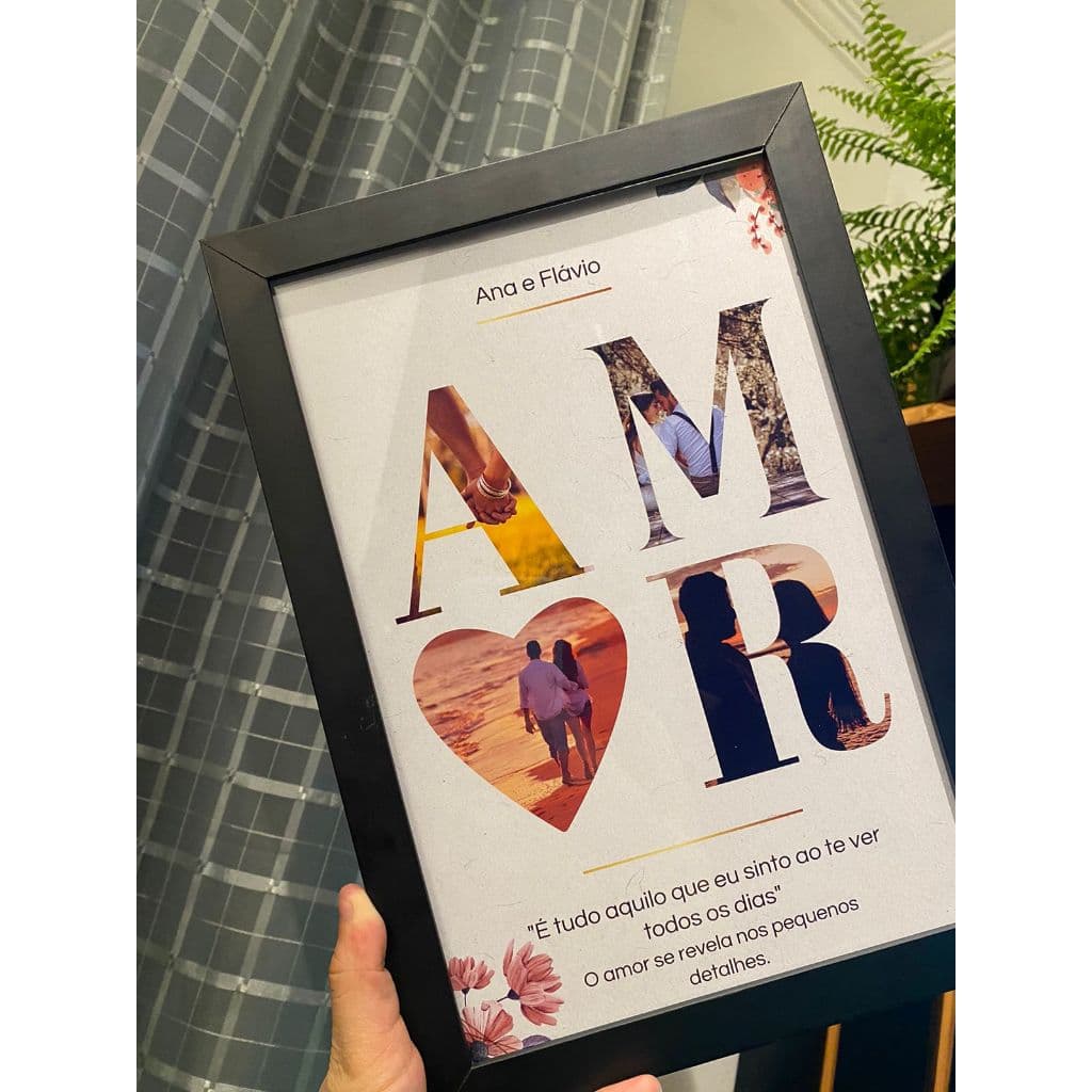 Quadro com Foto A4 - Personalizado