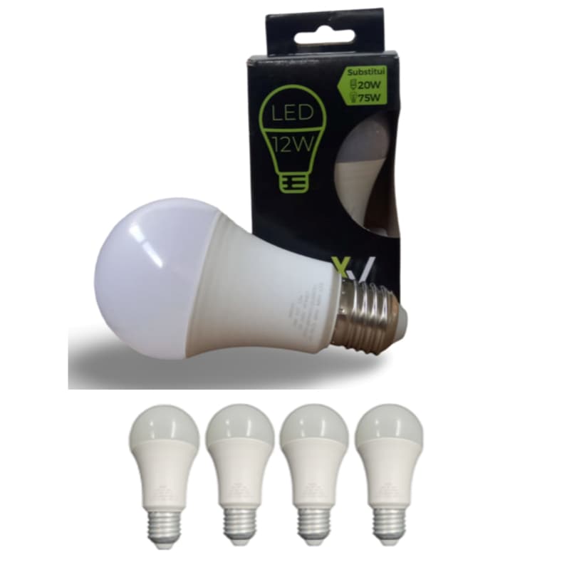 Kit 5 Lâmpadas Led Bulbo 12w - Frio (6500K)