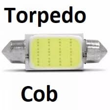 2/5 x Torpedo Led Cob 31 mm 36 mm 39 mm 41 mm Luz Teto torpedo atutomotivo