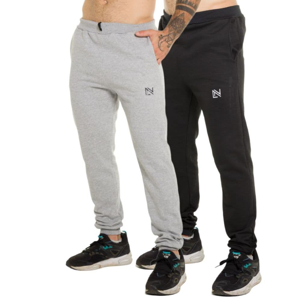 Kit 2 calças Moletom Masculina Flanelada Grossa Academia Lisa