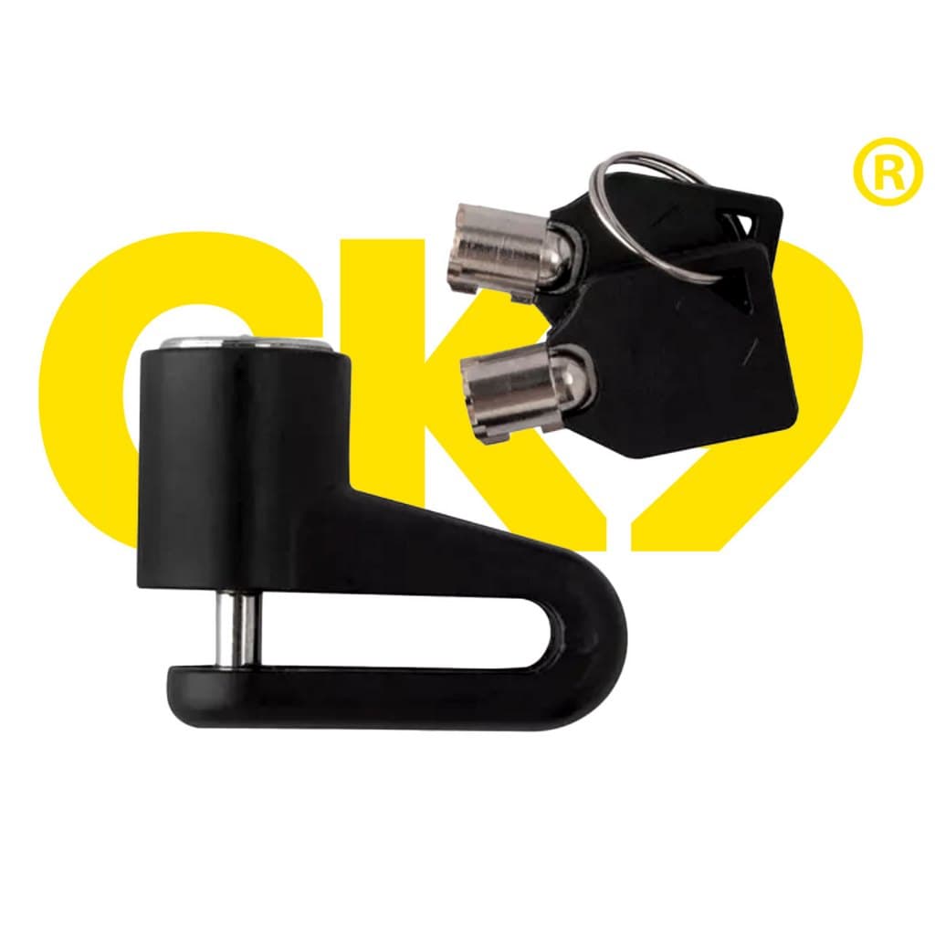 Cadeado Preto Moto Bike Trava De Disco Freio Universal