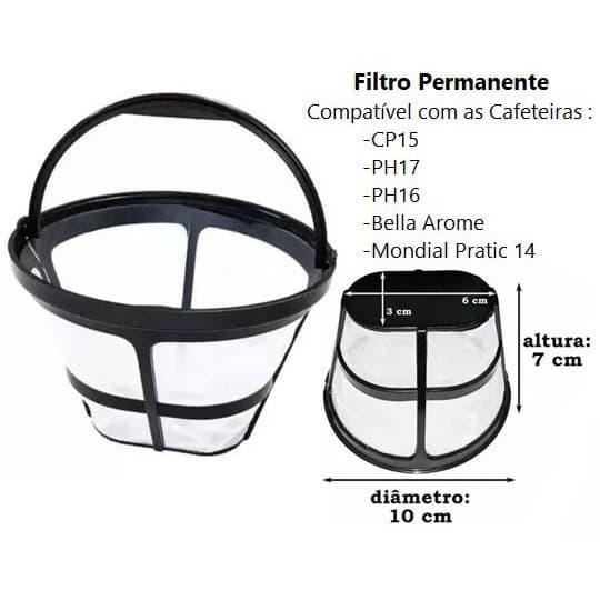 FILTRO CAFETEIRA ORIGINALCP 15 COMPATÍVEL COM FILTRO 102