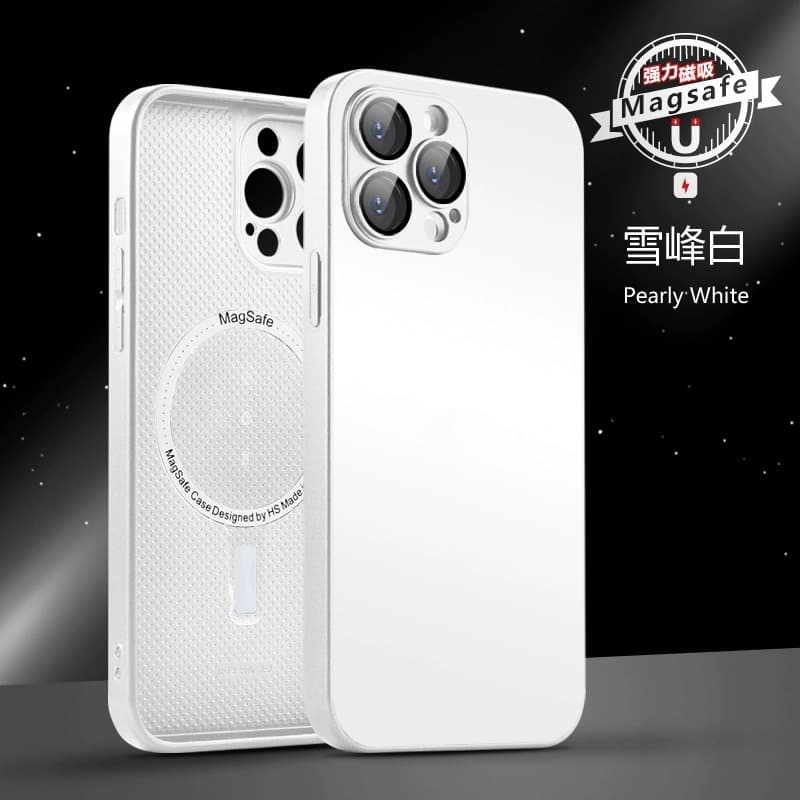 ￼Capa Magnética Sem Fio Matte AG Para iPhone 15 12 13 11 14 Pro Max À Prova De Choque
