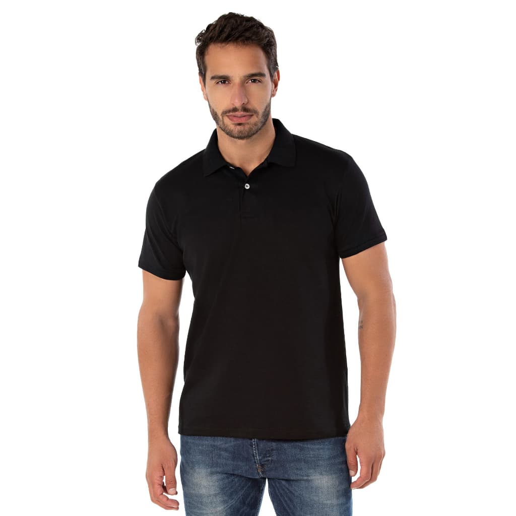 Camisa Polo Masculina Básica PIQUET MASCULINA LISA Uniforme