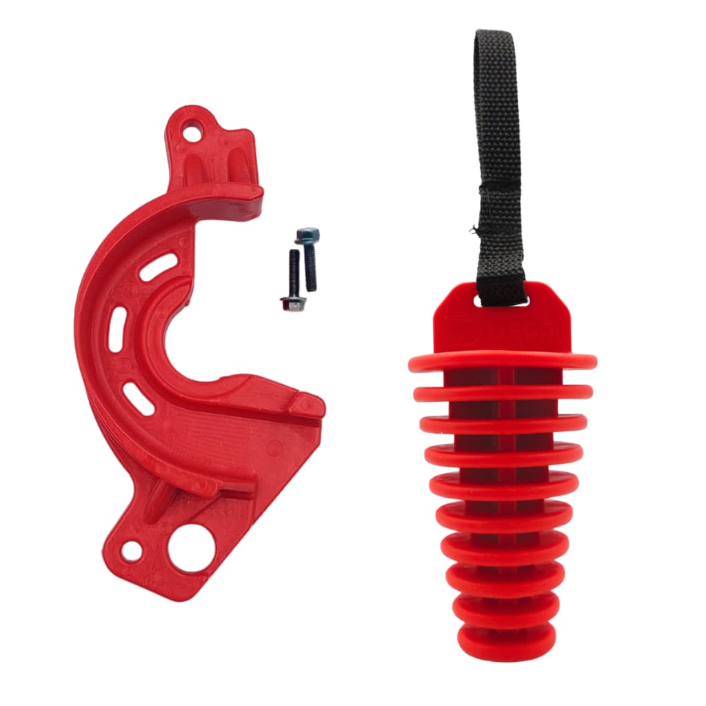 Protetor Anti Block Pinhão Honda Crf 230f + Tampão Escapamento Lavação Moto 4 tempos Crf230