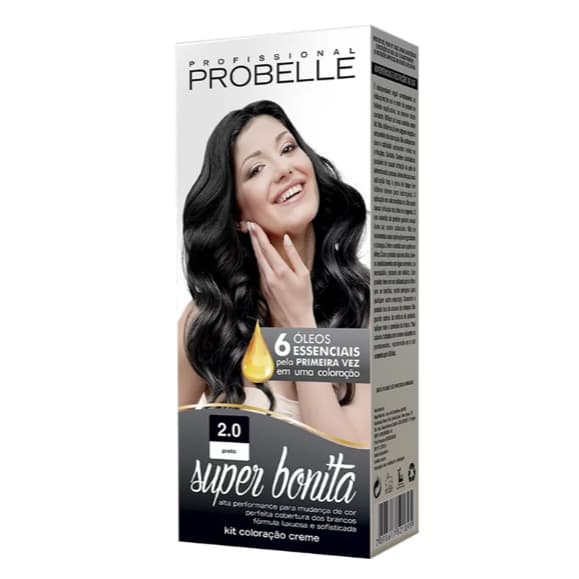 Coloração Probelle Super Bonita 2.0 Preto 50g