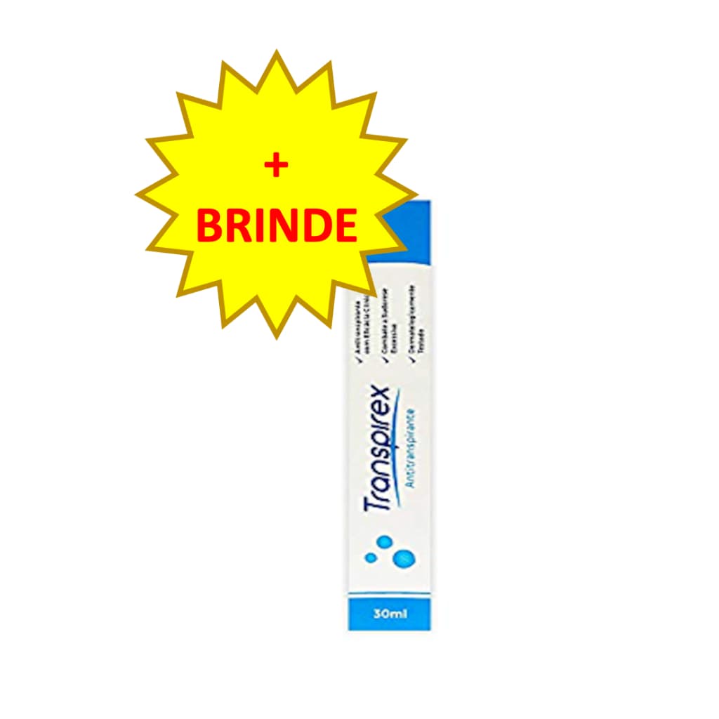 Antitranspirante S/suor Sudorese Hiperidrose Transpirex 30ml - PRONTA ENTREGA - REVENDEDOR OFICIAL + brinde