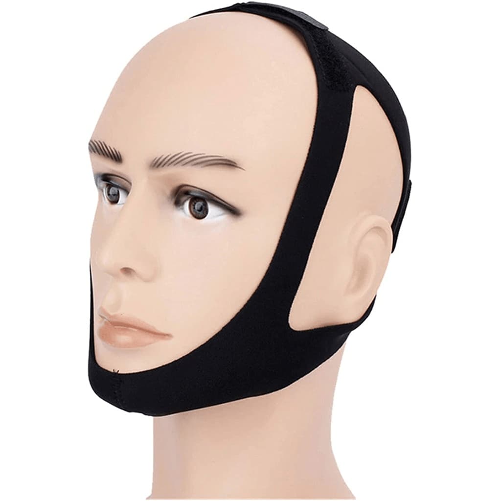 Faixa Cinta Anti Ronco Queixaira 3 Pontas Ajustável Apneia Neoprene Durma Melhor