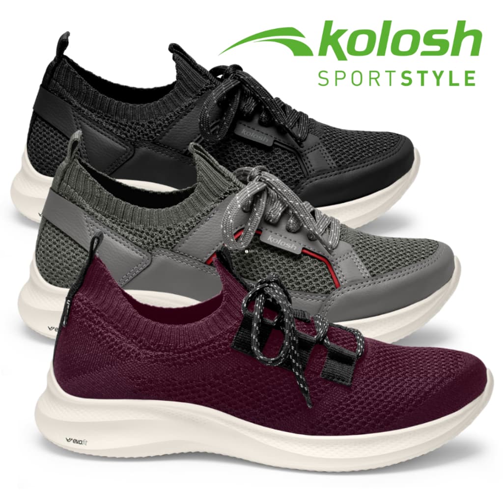 Tenis Kolosh Sapatenis EVA Kinit Original Masculino Caminhada Crossfit Academiaa