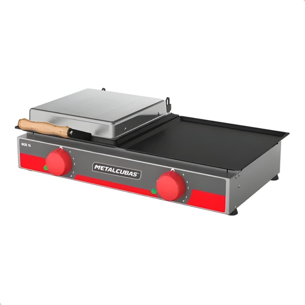 Chapa De Lanche Grill Elétrica Mge70 - Metalcubas