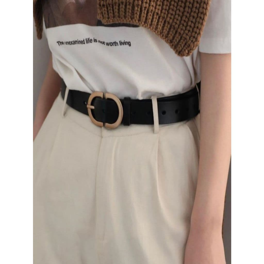 Cinto Fino Feminino Moda Blogueira Fivela Invertida Drica