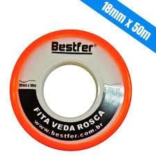 Fita Veda Rosca Para Torneiras e Hidráulica Geral  Chuveiro 18mm X 50m Bestfer