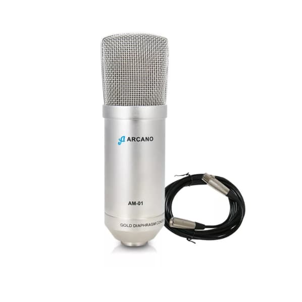 KIT Arcano Microfone condensador Am-01 + 1 Cabo Balanceado