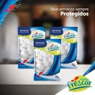 kit 2 pacote Naftalina Novo Frescor 21g
