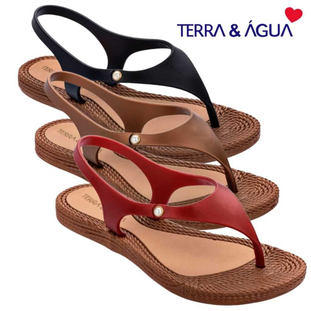 SANDÁLIA CALCE FÁCIL TERRA E ÁGUA ANTIDERRAPANTE CONFORTÁVEL DE DEDO ORIGINAL MACIA LEVE ELEGANTE