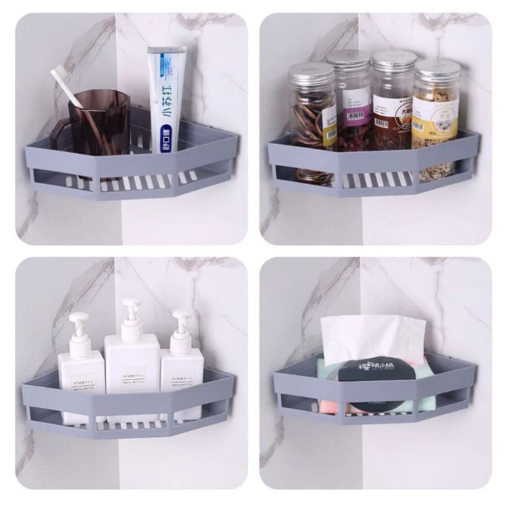 kit 3  Suporte De Shampoo Organizador Prateleiras De Banheiro Sem Furo
