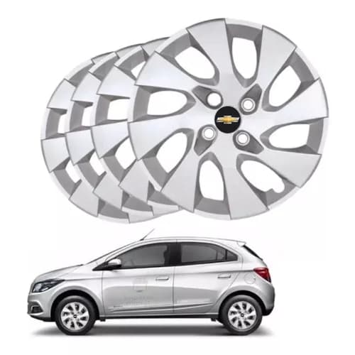 Jogo Calota Onix Prisma Cobalt 2014 2015 2016 Aro 15 4pçs