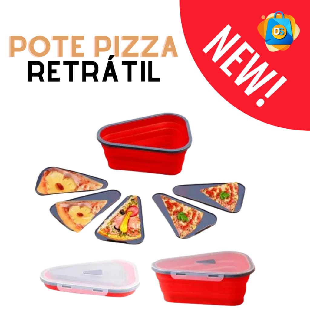 Pack Pote Retrátil para Pizza com Divisórias