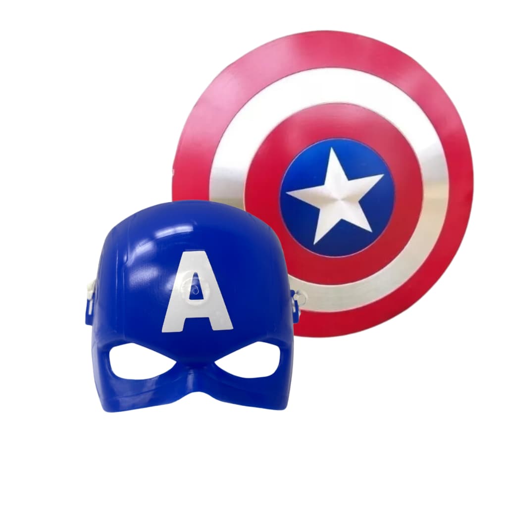 Máscara e Escudo do Capitão América