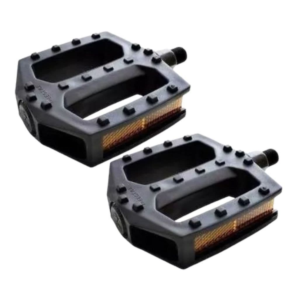 pedal plataforma rosca grossa 9/16 nylon c/ refletor bicicleta bike mtb aro 26 e 29 promoção