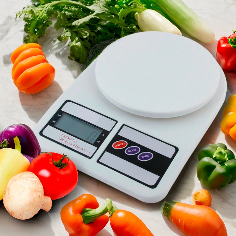 Balança Digital de Precisão para Cozinha 10 kg Confeitaria Dieta Nutrição pesa Suplementos Alimentos Legumes e Verduras
