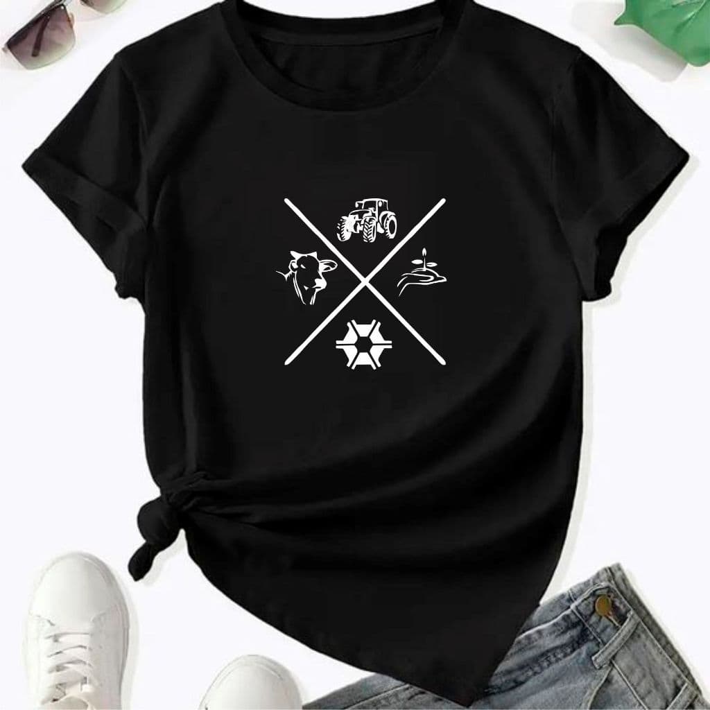 Tshirt Feminina Texas Moda Country Camiseta Agronomia 100% Algodão