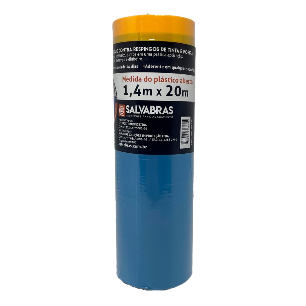 Filme Eletrostático Salva Pintura Contra Respingo 1,4m X 20m