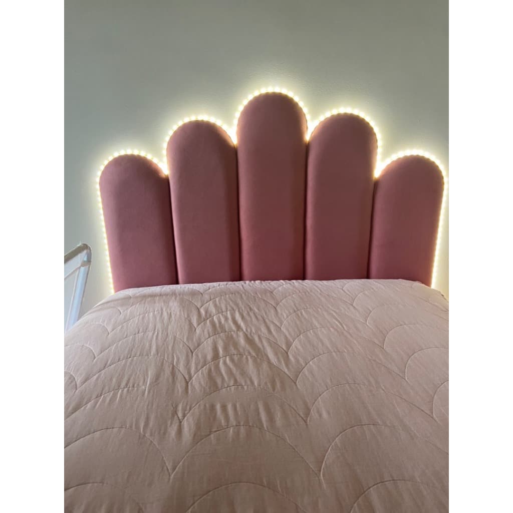 Kit 5 Módulos de Cabeceira Estofada Para Cama de Solteiro Infantil