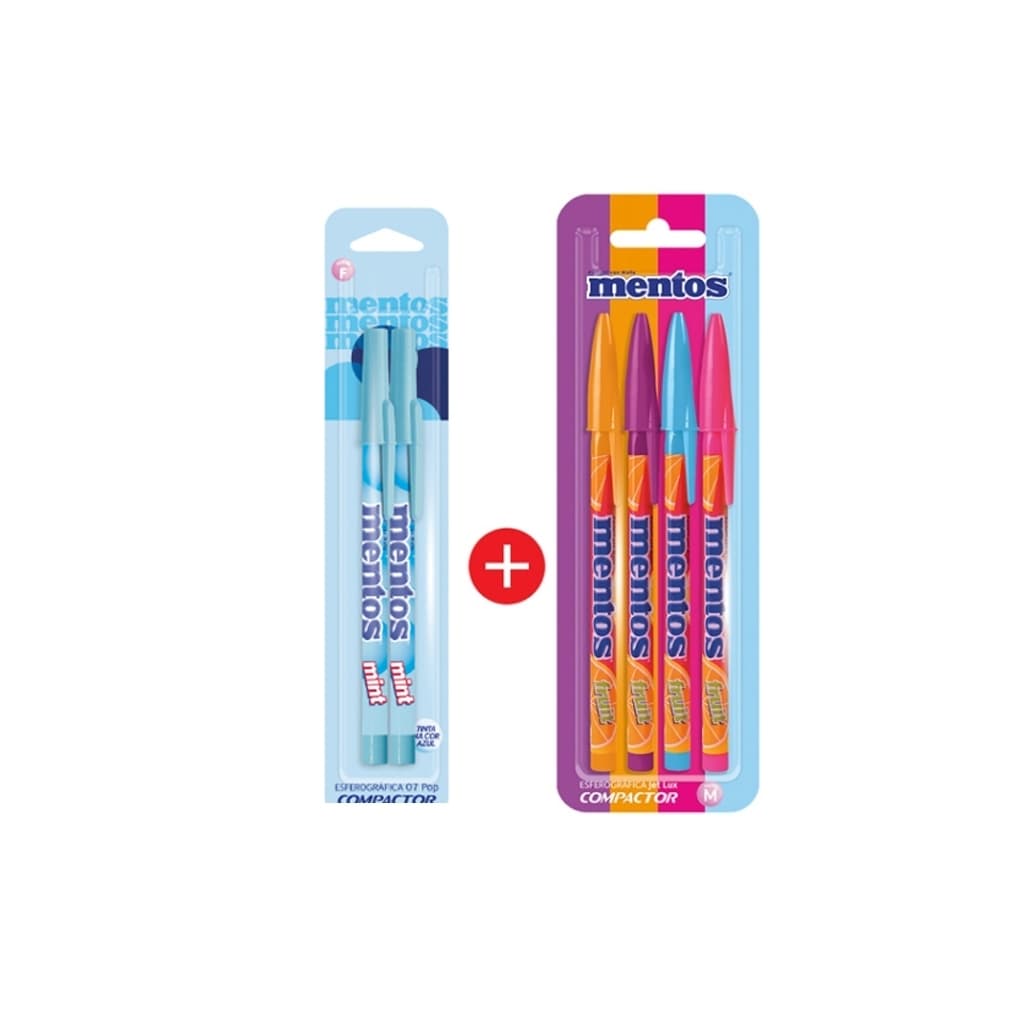 Caneta Mentos Compactor VoltaasAulas