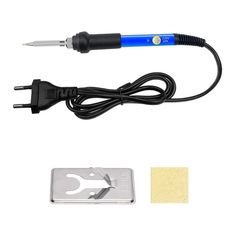 Ferro de Solda Temperatura ajustável 110v 220v 60w Pirógrafo Ferramenta Profissional Kit Completo